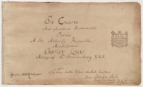 Brandenburg concertos title page